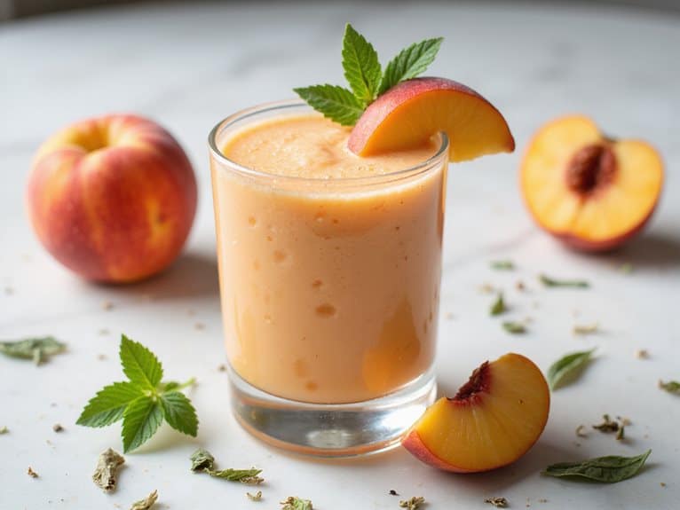 Pfirsich-Grüntee-Smoothie