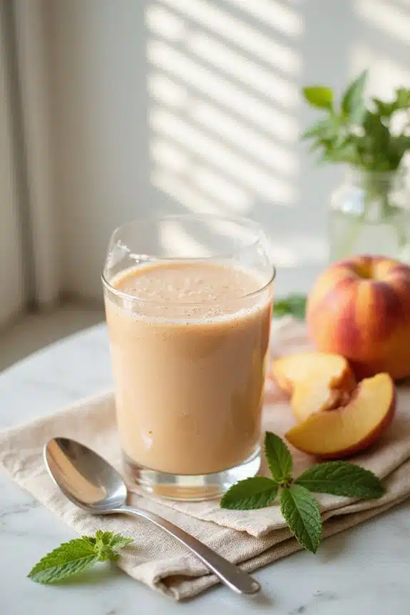 Pfirsich-Joghurt-Smoothie-Genuss