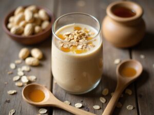 Erdnussbutter-Honig-Smoothie