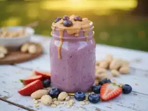 Erdnussbutter-Marmeladen-Smoothie