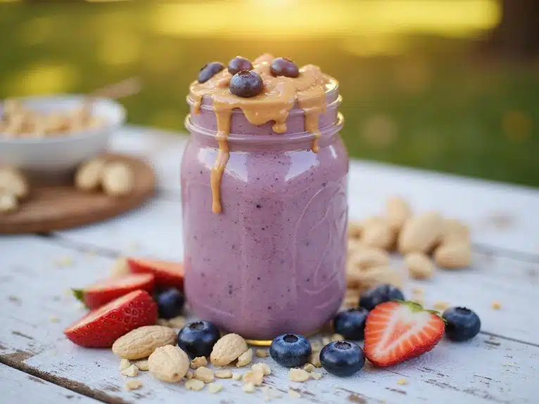 Erdnussbutter-Marmeladen-Smoothie