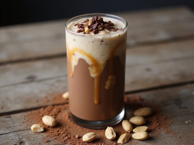 Erdnussbutter-Protein-Smoothie