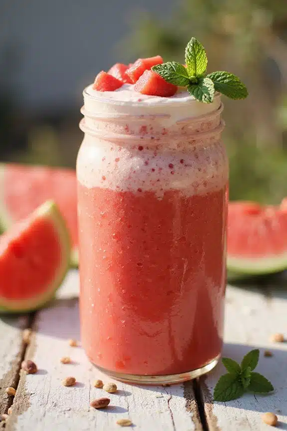 perfekter Sommer-Wassermelonen-Smoothie