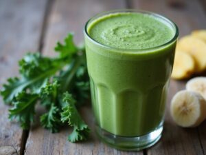 Ananas-Bananen-Grünkohl-Smoothie