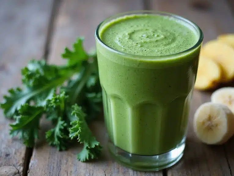 Ananas-Bananen-Grünkohl-Smoothie