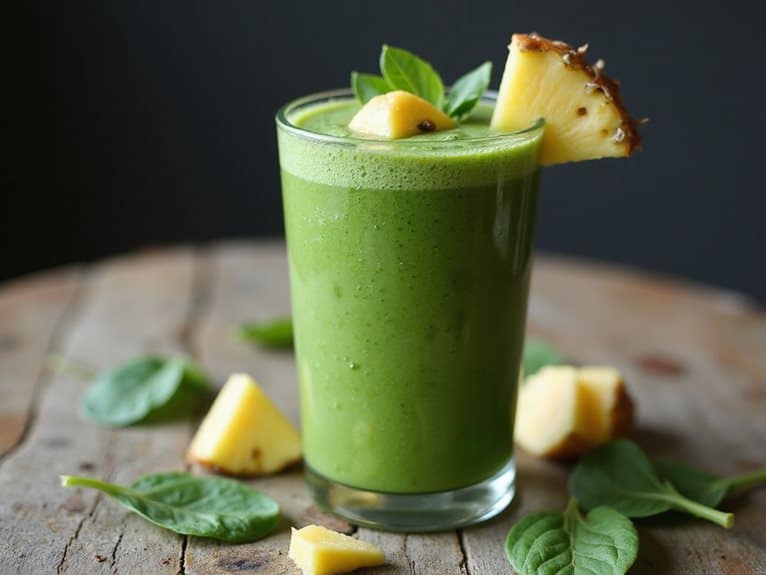 Ananas-Grüner-Smoothie-Rezept
