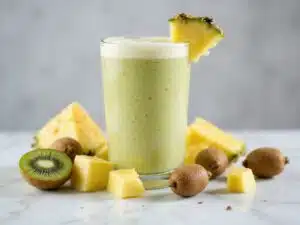 Ananas-Kiwi-Beeren-Smoothie
