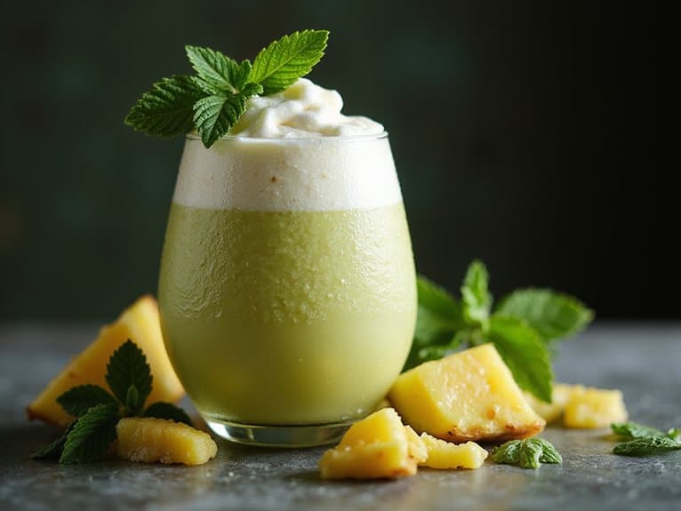 Ananas-Minz-Smoothie-Rezept