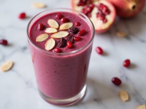 Granatapfel-Cranberry-Mandel-Smoothie