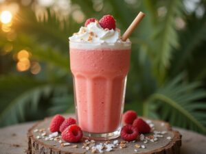 Himbeer-Kokos-Smoothie-Genuss