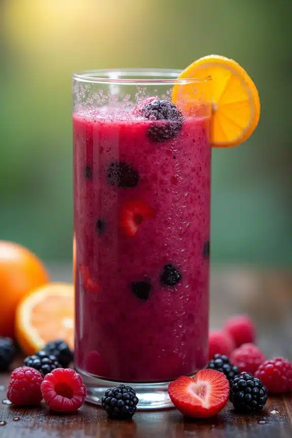 erfrischender Himbeer-Zitrus-Smoothie