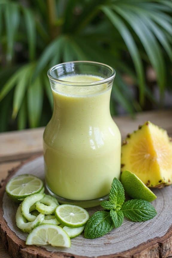 erfrischendes tropisches Smoothie-Rezept