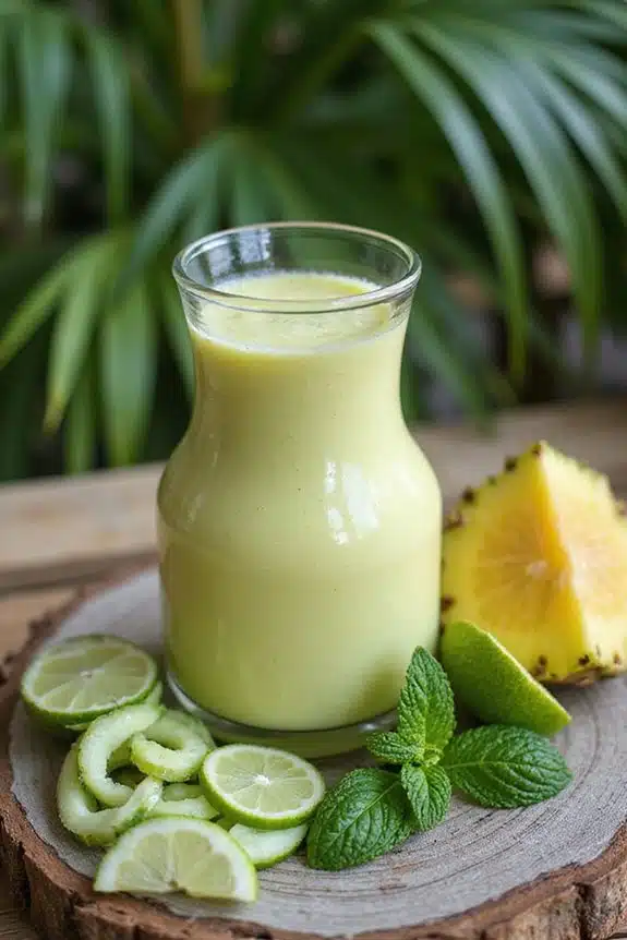 erfrischendes tropisches Smoothie-Rezept