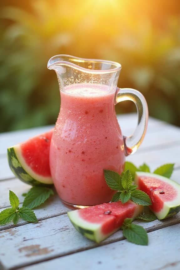 erfrischendes Wassermelonen-Smoothie-Rezept