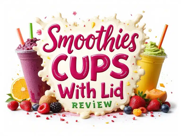 Smoothie-Becher mit Deckel