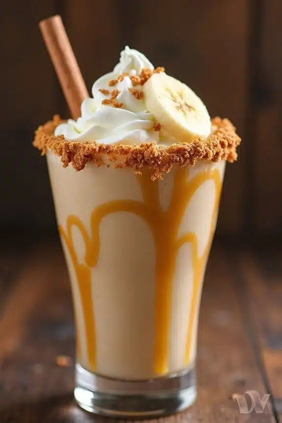 Smoothie-Garnierung und -Präsentation