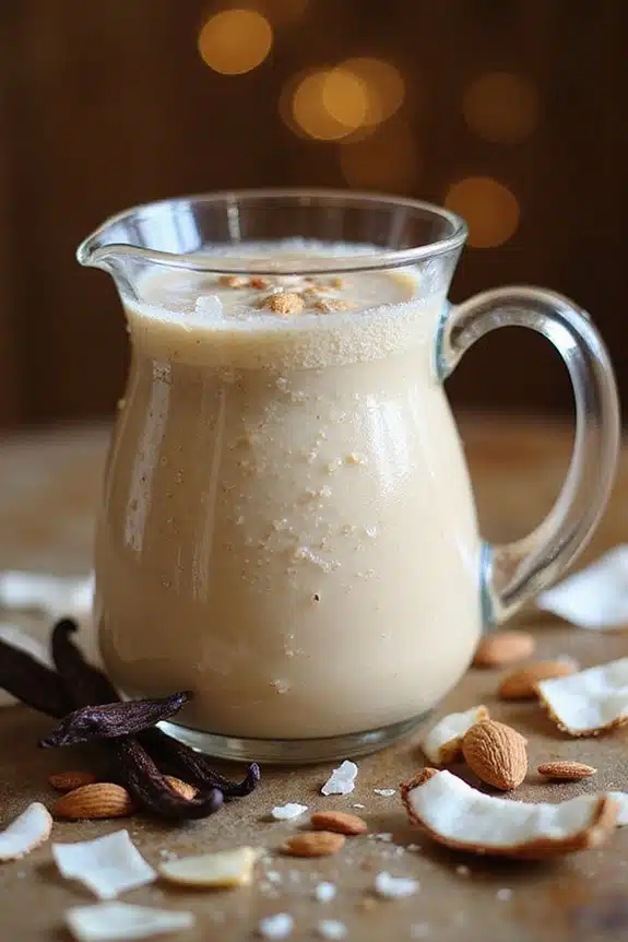 Smoothie-Zubereitung und -Präsentation