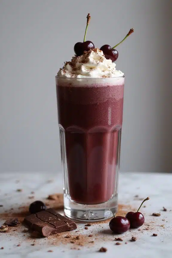 Smoothie-Präsentation Garnierungsideen