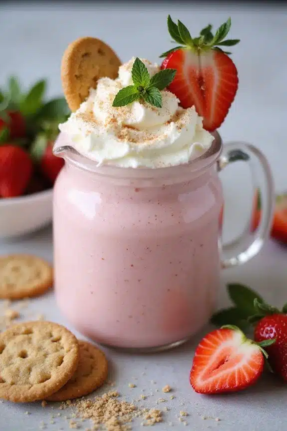 Erdbeer-Kuchen-Smoothie-Ideen