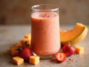 Erdbeer-Cantaloupe-Smoothie-Rezept