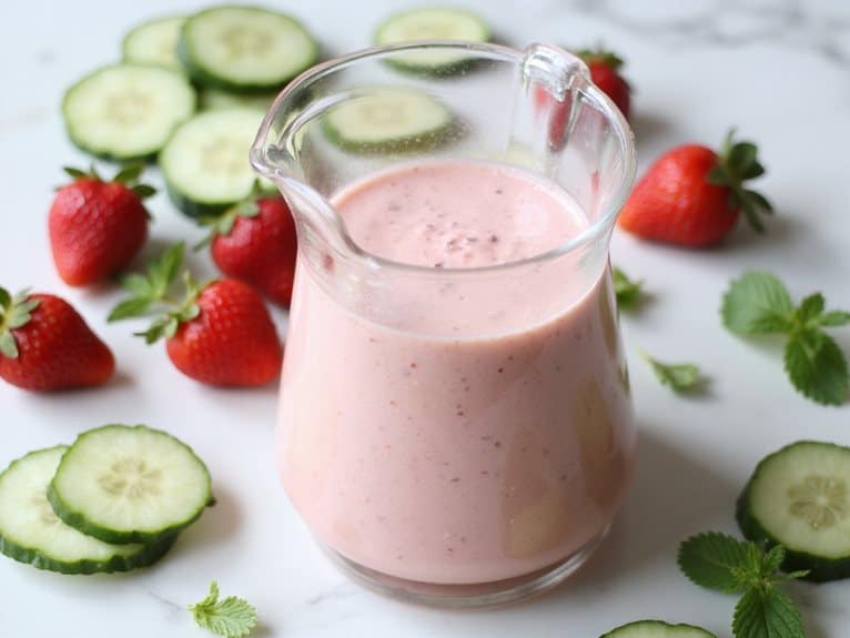 Erdbeer-Gurken-Smoothie Rezept