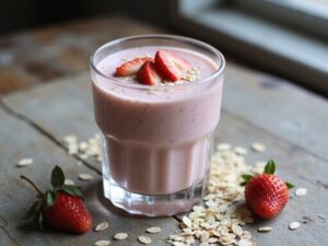 Erdbeer-Haferflocken-Smoothie Rezept
