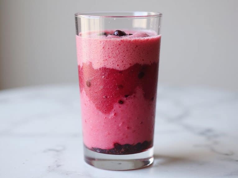 Dreifach-Kirsch-Wassermelonen-Smoothie