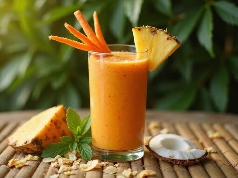 Rezept für tropischen Karotten-Smoothie