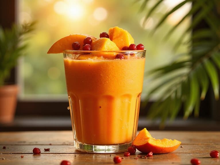tropischer Frucht-Frühstücks-Smoothie