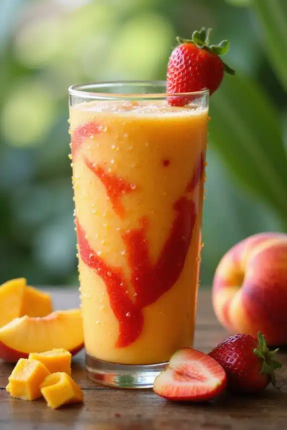tropischer Frucht-Smoothie-Genuss