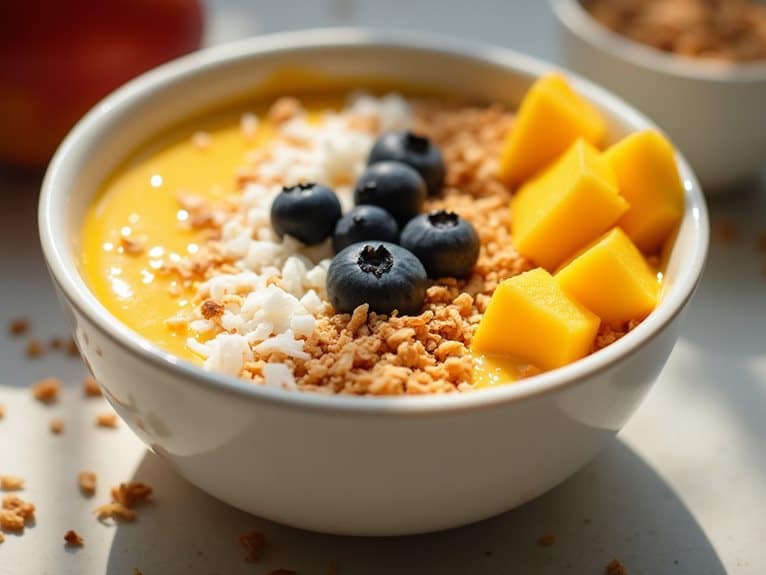 tropische Mango-Kokos-Schale