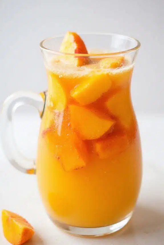 tropischer Pfirsich-Mango-Genuss