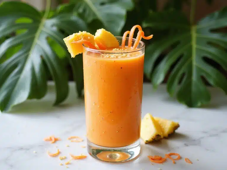 tropischer Ananas-Karotten-Smoothie