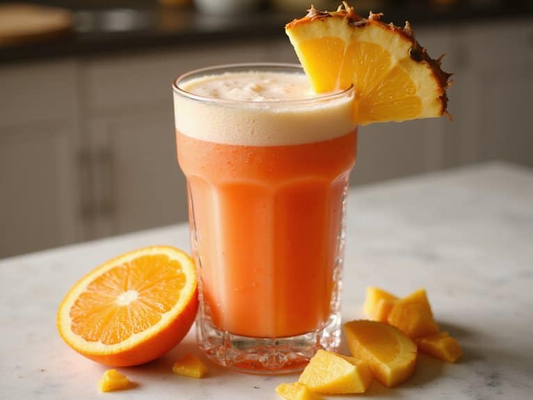 tropischer Ananas-Orangen-Smoothie