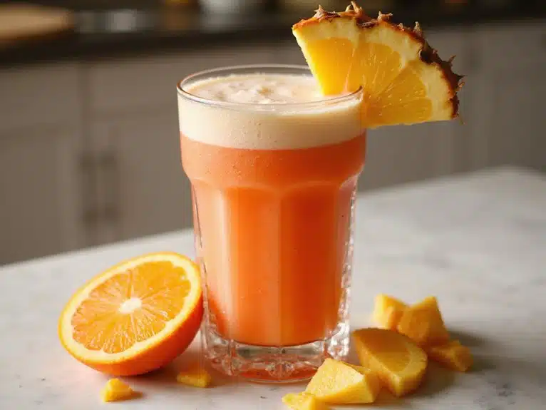 tropischer Ananas-Orangen-Smoothie