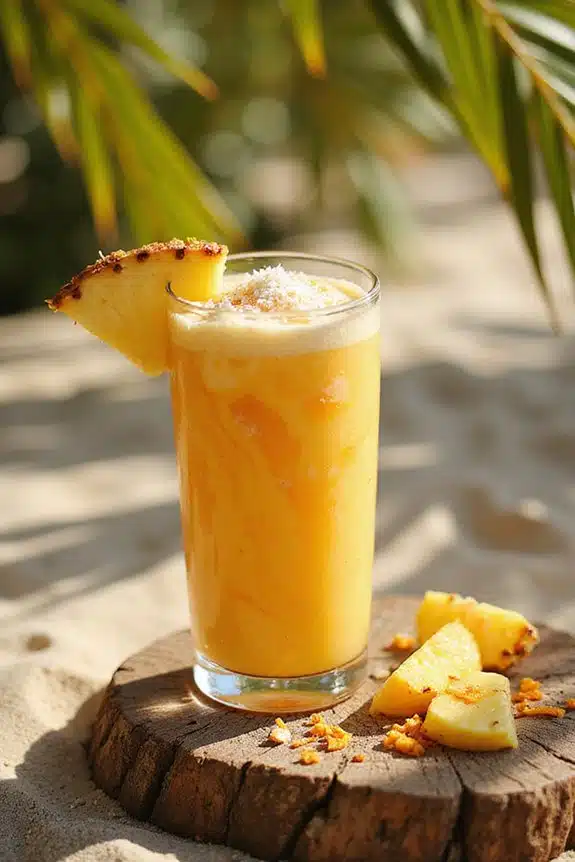 tropischer Ananas-Smoothie Zubereitung