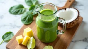 tropischer Protein-Grün-Smoothie
