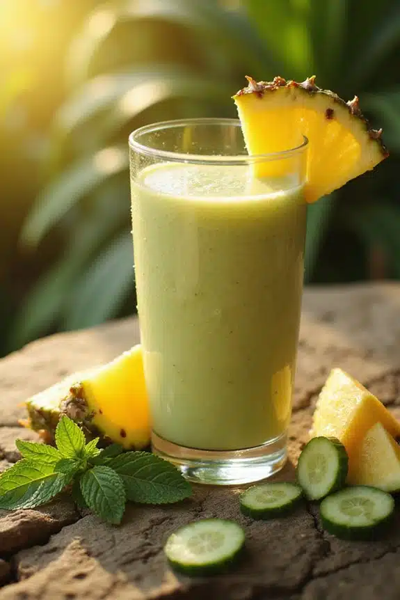 tropisches erfrischendes Smoothie-Rezept