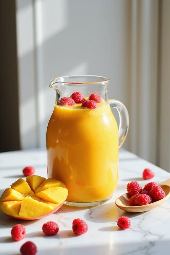 tropischer Smoothie Frühstücksgenuss