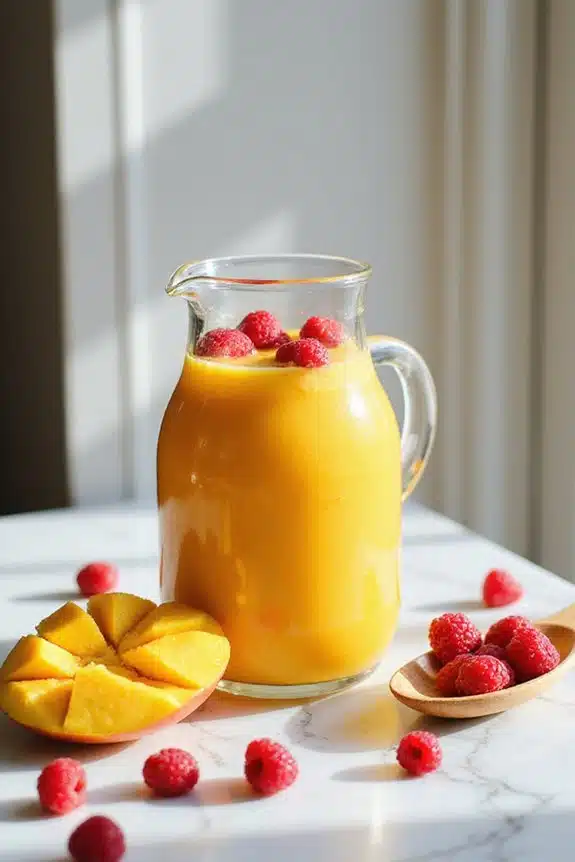tropischer Smoothie Frühstücksgenuss