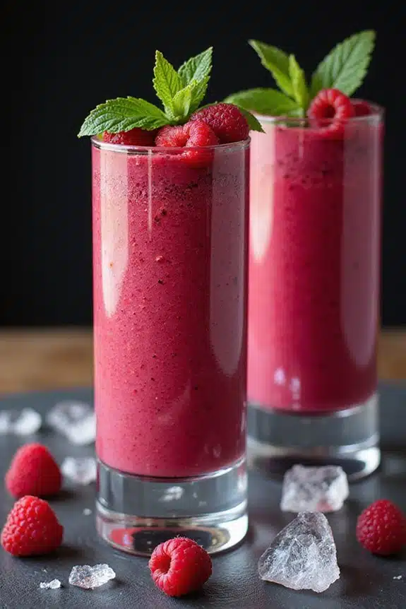 Ideen für die Präsentation von tropischen Smoothies