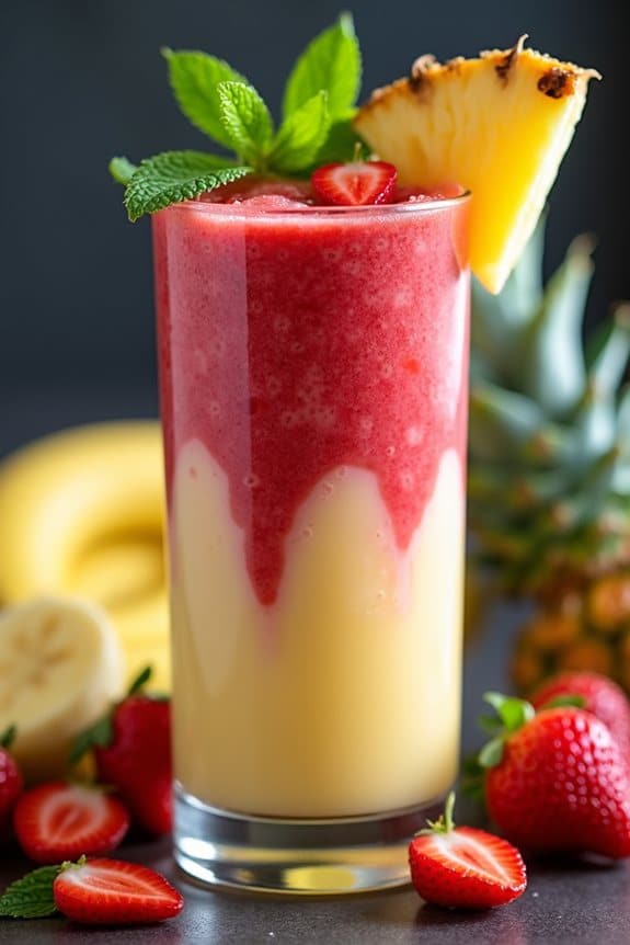 Tipps für die Präsentation von tropischen Smoothies