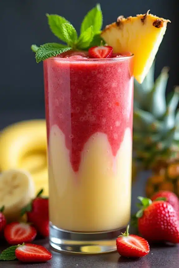 Tipps für die Präsentation von tropischen Smoothies