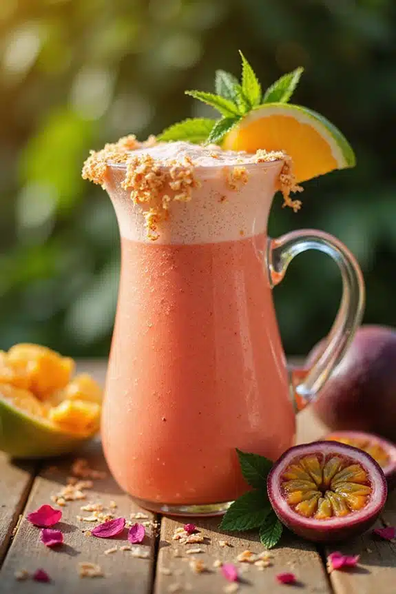 Tipps für die Präsentation von tropischen Smoothies