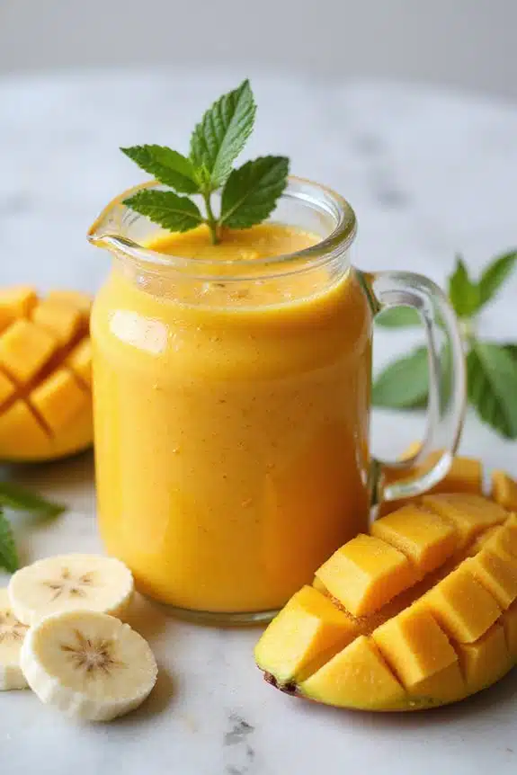 Tipps für die Präsentation von tropischen Smoothies