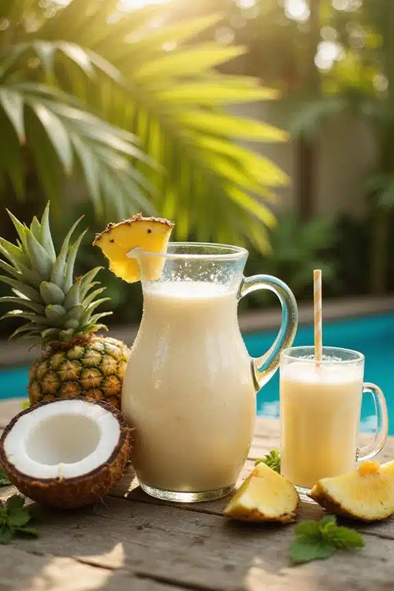 Tipps zum Servieren von tropischen Smoothies
