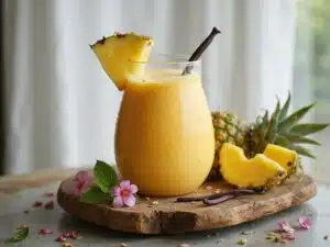 tropischer Smoothie mit Ananas