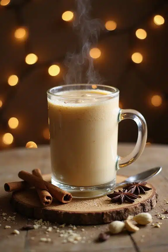 warmer cremiger gewürzter Smoothie