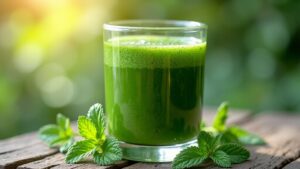 wilder Kräuter-Smoothie-Genuss